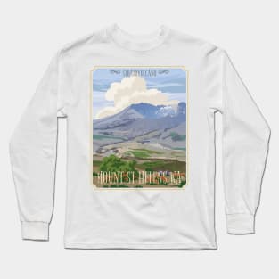 Mount St. Helens Volcano Long Sleeve T-Shirt